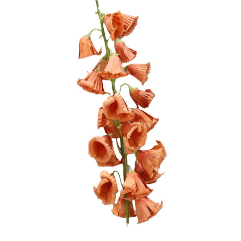 Lirio de los valles flor artificial francés alta rama carillones de viento rosa roja salón de bodas boda decoración interior camino plomo arreglo floral Accesorios