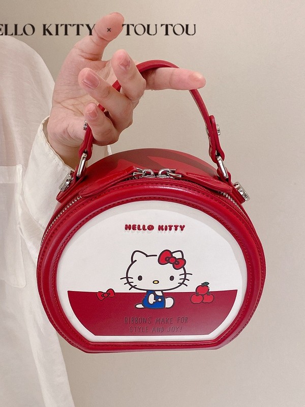 TOUTOU三丽鸥HelloKitty高级感手拎包卡通手机包小圆包单肩斜挎包|undefined