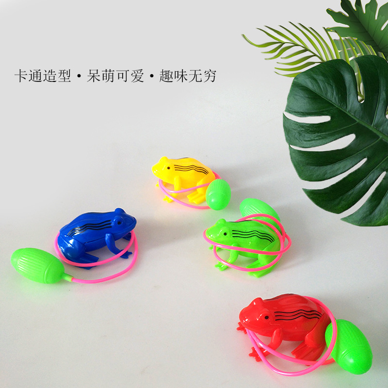 Airbag frog pinch jump boring decompression small frog animal toys to push nostalgic supply stall wholesale manufacturers