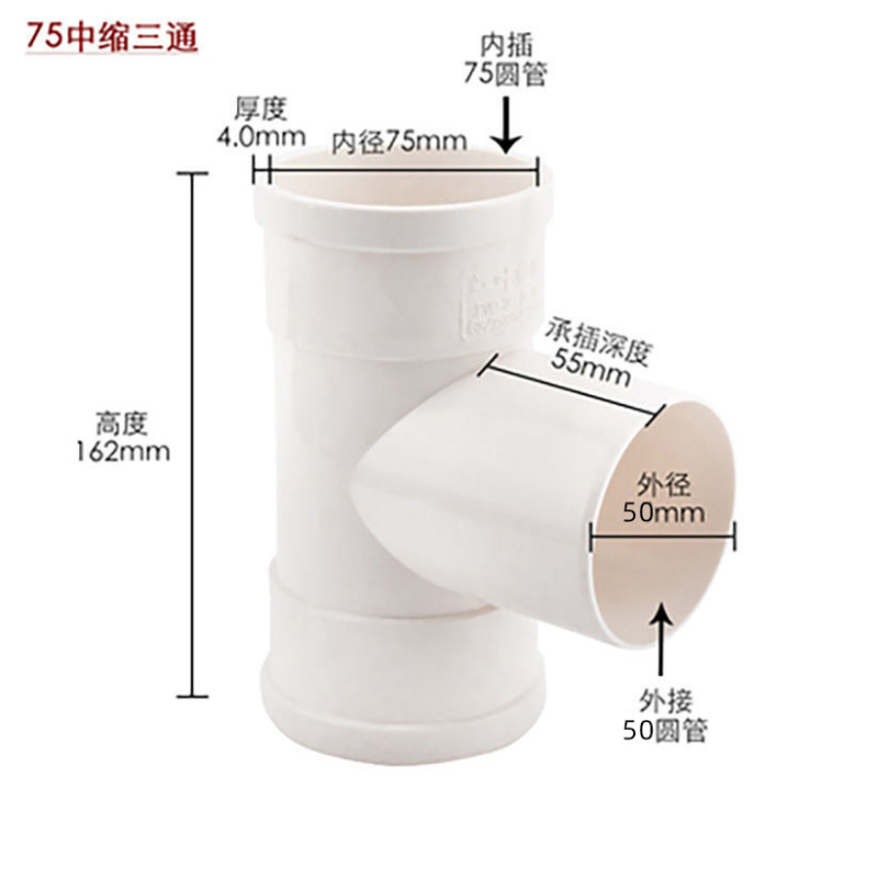 Pvc国標縮口継手部品大全内挿継手器四通三方直接エルボ斜三方|undefined