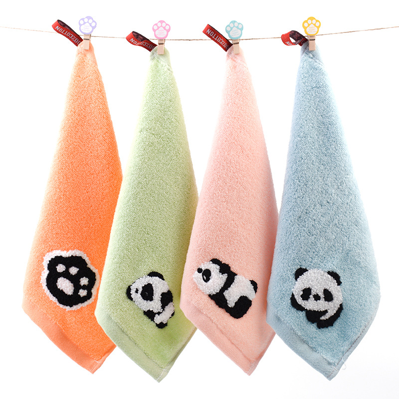Children's Cotton Square Kindergarten Baby Face 25*25cm, Handkerchief, Infant Hand Towel, Soft And Absorbent Towel_voghion.com