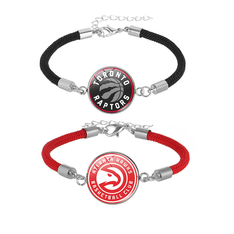Foreign Trade Hot-Selling Nba Basketball Braided Rope Bracelet Lakers Warriors Heat Cross-Border E-Commerce Handmade Red Bracelet Foreign Trade Hot-Selling Nba Basketball Braided Rope Bracelet Lakers Warriors Heat Cross-Border E-Commerce Handmade Red Bracelet