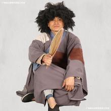 乞丐服装搞怪笑破烂衣服古代叫花子套装网红丐帮破旧补丁服要饭装