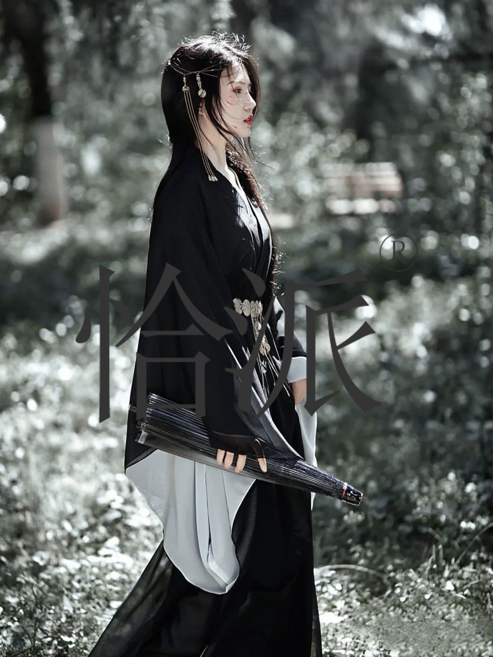 黑色汉服魏晋风清冷系交领齐腰儒裙中国风大袖衫舞蹈服新款仙女裙-阿里巴巴