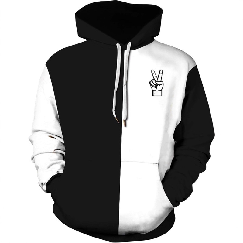 2025 New Cross-Border Amazon Graffiti Casual Sweatshirt Halloween Horror 3D Printed Hoodie