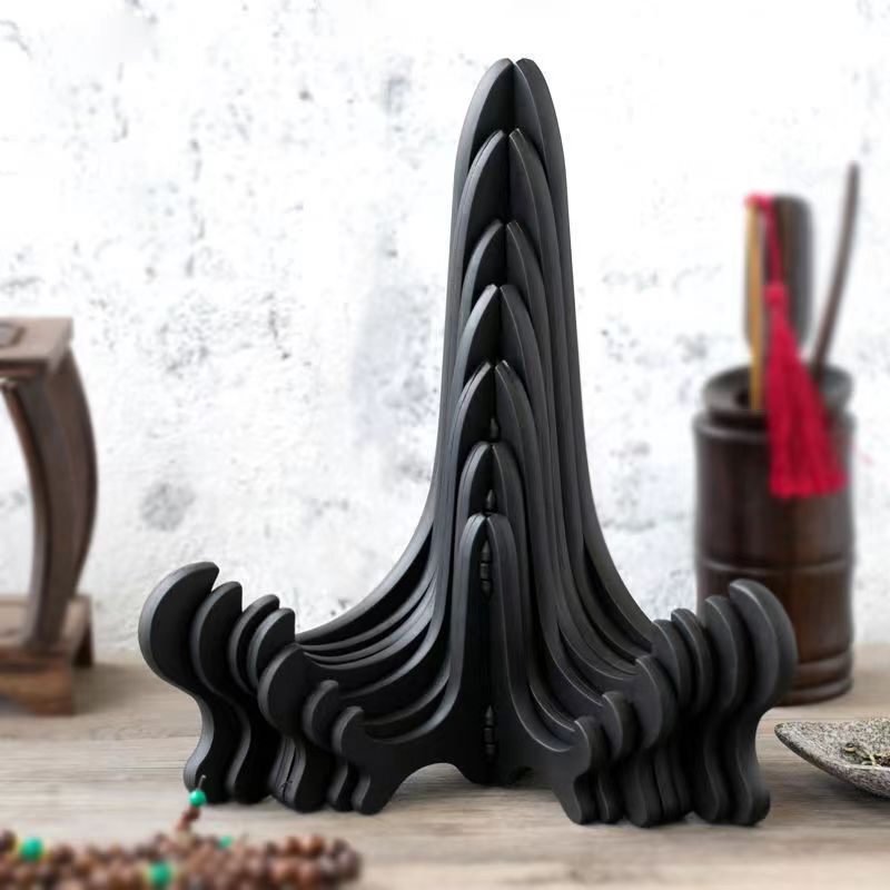 Black Plastic Plate Stand Tea Cake Stand Ornaments Display Stand Disc Plate Paper Tray Painting Clock Album Stone Easel Black Plastic Plate Stand Tea Cake Stand Ornaments Display Stand Disc Plate Paper Tray Painting Clock Album Stone Easel
