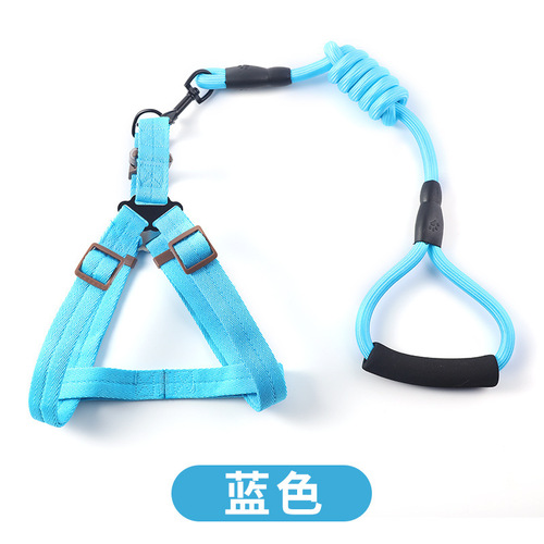 Pet Supplies Dog Leash Pets Dog Leash Medium and Large Explosion-proof Leash Leash Dog Rope Set Wholesale