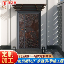 江蘇泰州廠家直銷防爆鑄鋁精雕鑄鋁門 上門測量安裝 不掉漆風格多