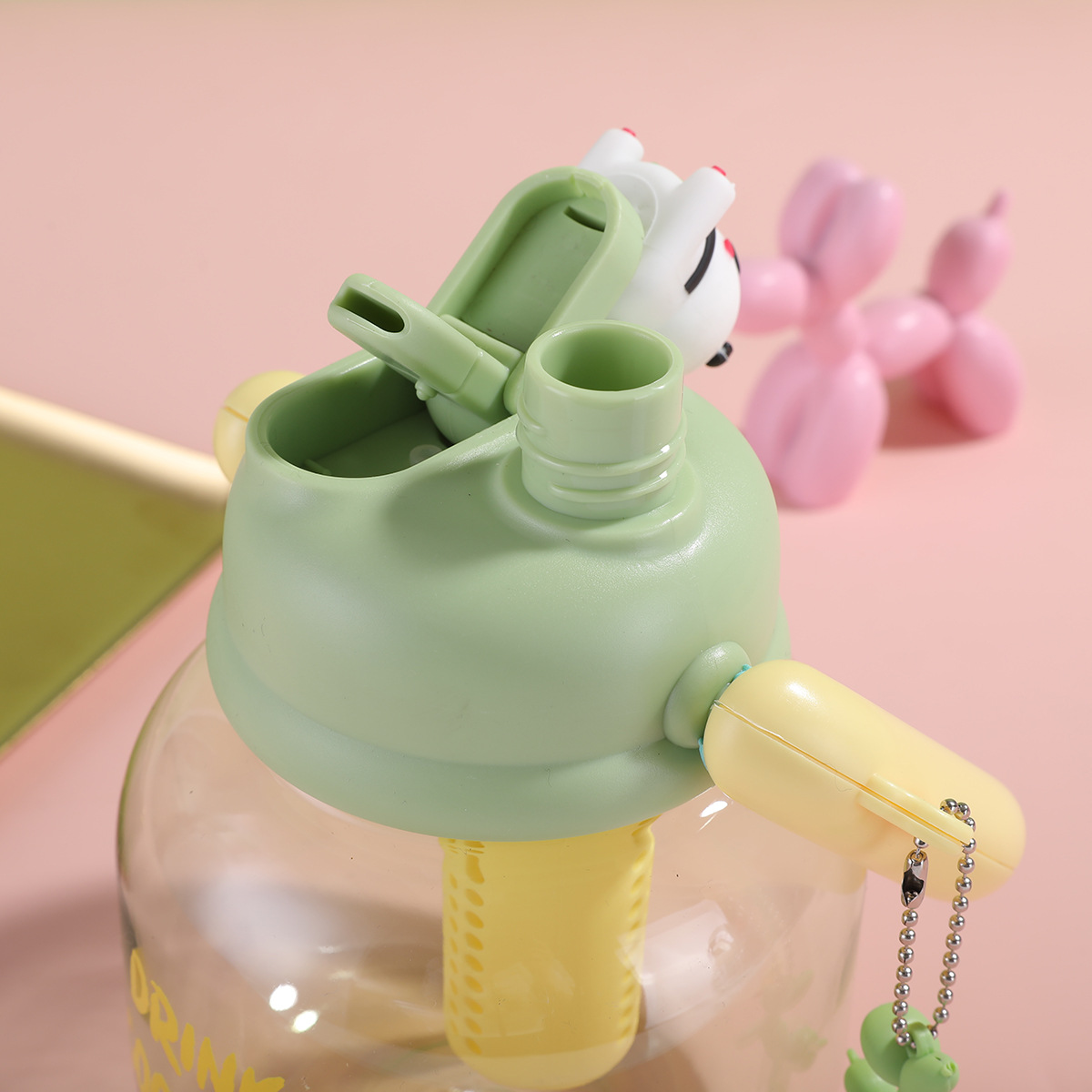 Giant Straw Cup With Tea Filter And Dual Drink Lid Large Capacity_voghion.com