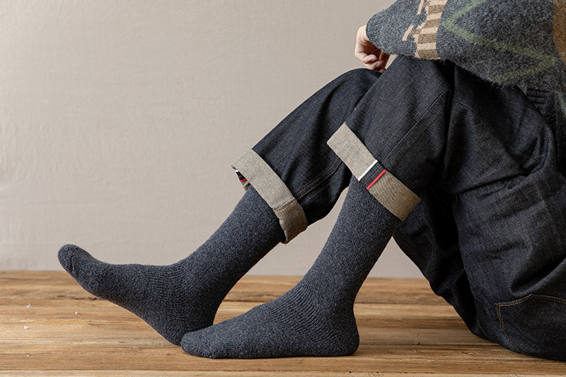 Neue lange Wintersocken für Herren und Damen, hohe Wadensocken aus Wolle in großer Größe sowie dicke warme Frotteesocken aus Samt für Herren und Damen_voghion.com