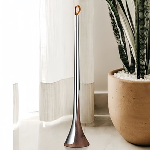 Walnut Color 304 Stainless Steel Extra Long Shoehorn Metal Shoe Lifter Shoe Wearer High-End Hotel Home Use