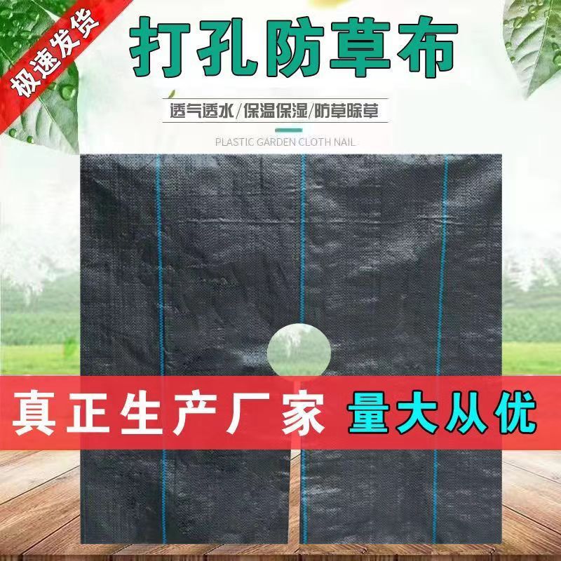 Cross-border supply slice perforated anti-grass cloth orchard fruit tree weeding cloth agricultural weed suppression weeding cloth mulching