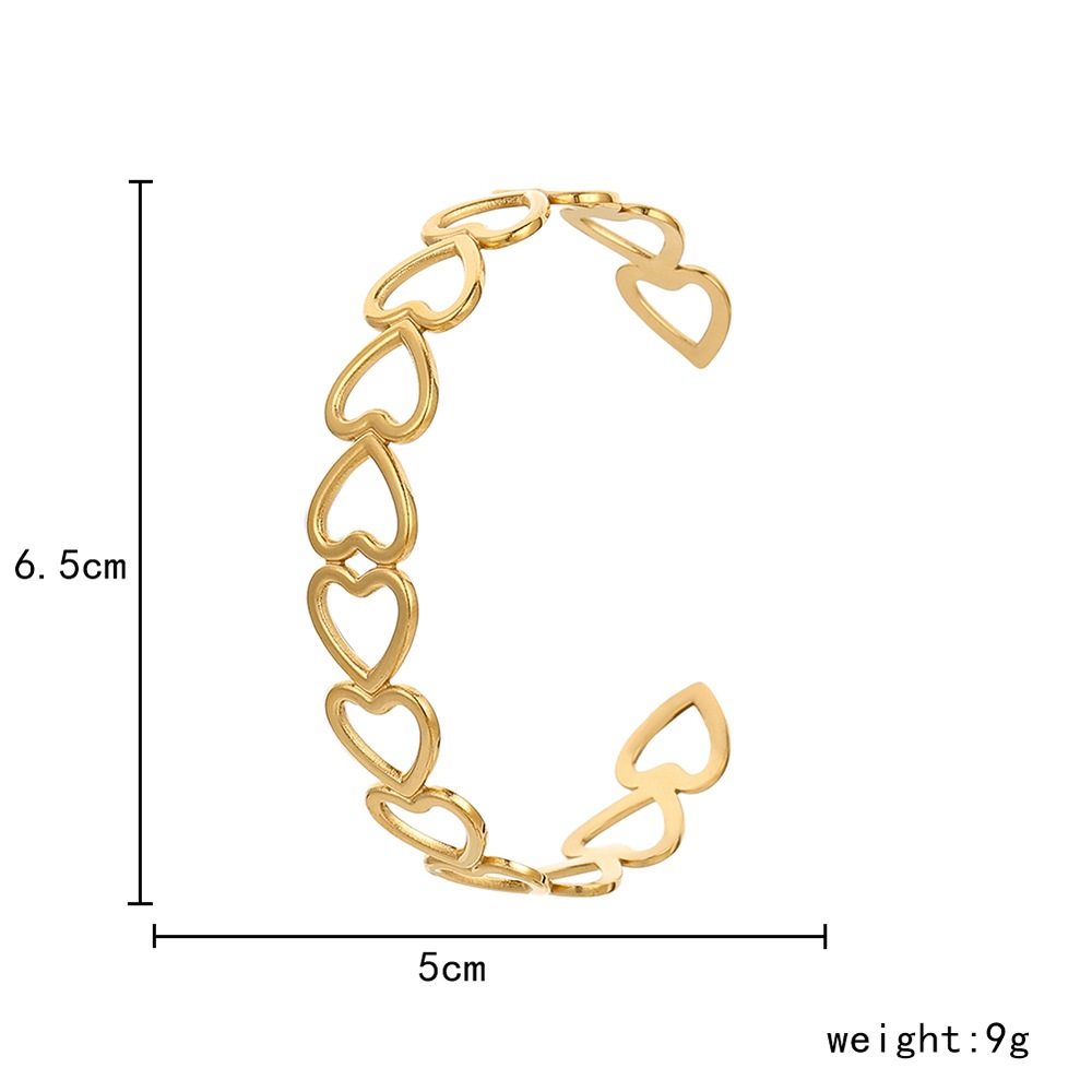 12g Weight Bangle Classification 1 Piece Quantity Daily Occasion Stainless Steel Material Geometric, Eye Pattern Unisex Gender Plating Design Simple Style Style Geometric Eye Stainless Steel Simple Style Bangle 47