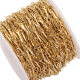 18k Gold Color-preserving Stainless Steel Stick Chain Round Stick Handmade Chain Flattened Bamboo Chain diy Bracelet Necklace Jewelry Loose Chain