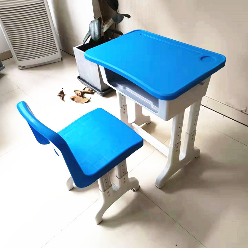 Plastic Steel Desks and Chairs Primary School Students' Writing Desk Single Plastic Desk Stool Learning Desk and Chair Desk