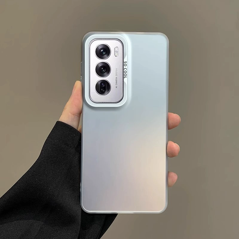 Подходит для мобильного телефона OPPOReno13Pro цвет серебристый IMD сплошной цвет защитная крышка простая a96A57 против падения