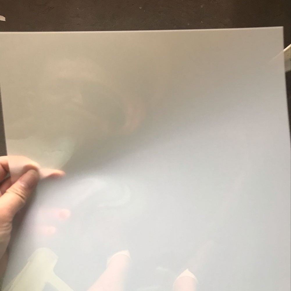 乳白色半透明PET材料万圣节圣诞节模板 空白模板曼陀罗激光镂空