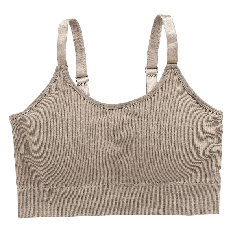 European and American Large Size Fat mm Intimates Wrapped Chest Push-Up Adjustable Shoulder Straps Sports Bottoming Beautiful Back Vest with Chest Pad Tube Top