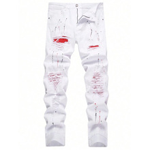 M 46247 Zipper Decor Jeans ����װ��ţ�п�羳����ͨ����