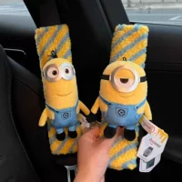 Новая мягкая кукла Миньон Universal Studios, автомобильный ремень безопасности, плечевой чехол, кукла Тима Медведя, новый автомобильный подарок