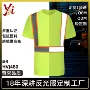 圆领透气短袖施工反光衣