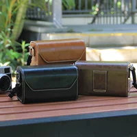 Подходит для Sony ZVE10 Panasonic gf8LX100m2 Сумка для фотоаппарата Leica DLUX7 Fuji 100V пленочный кожаный чехол