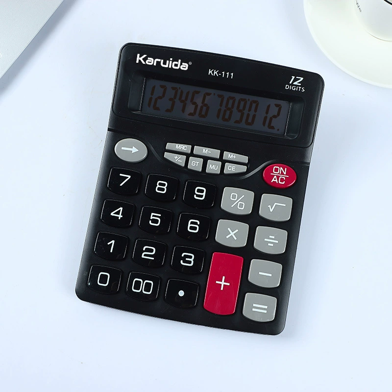 KK-111 KARUIDA 12-значный офисный финансовый специальный калькулятор с большой кнопкой можно использовать в качестве гостевого логотипа