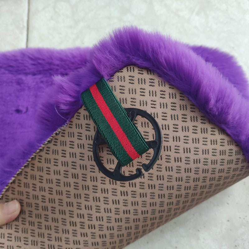 Autumn and Winter encryption thickened imitation rabbit fur three-piece car cotton cushion square cushion imitation wool car cushion without back cushion