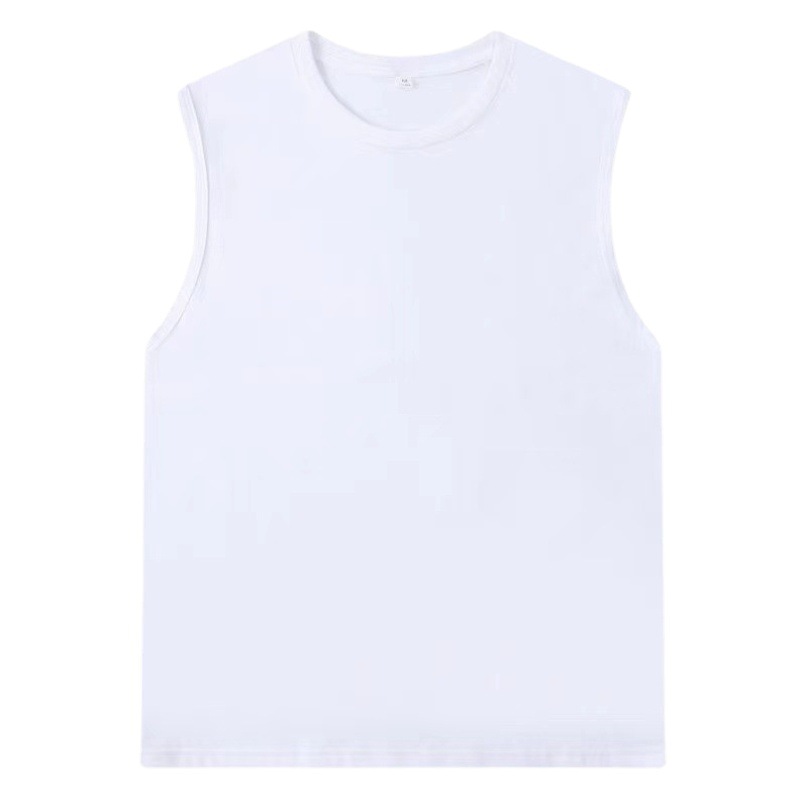 Sleeveless T-Shirt Vest Summer Matchinging Trendyy L Cool Breathable Sports Fitness Comfortable Waistcoat Loose Men's Pure Cotton