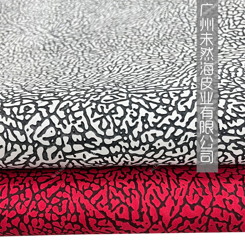 磨砂大象纹裂纹设计头层牛皮进口鲨鱼纹真皮现货