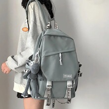 书包女大学生潮牌初中高中生旅行电脑背包男2022新款大容量双肩包