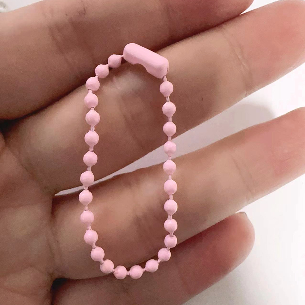 En stock color pintura metal grano cadena joyería accesorios spray pintura Goka cadena ropa juguete etiqueta cadena