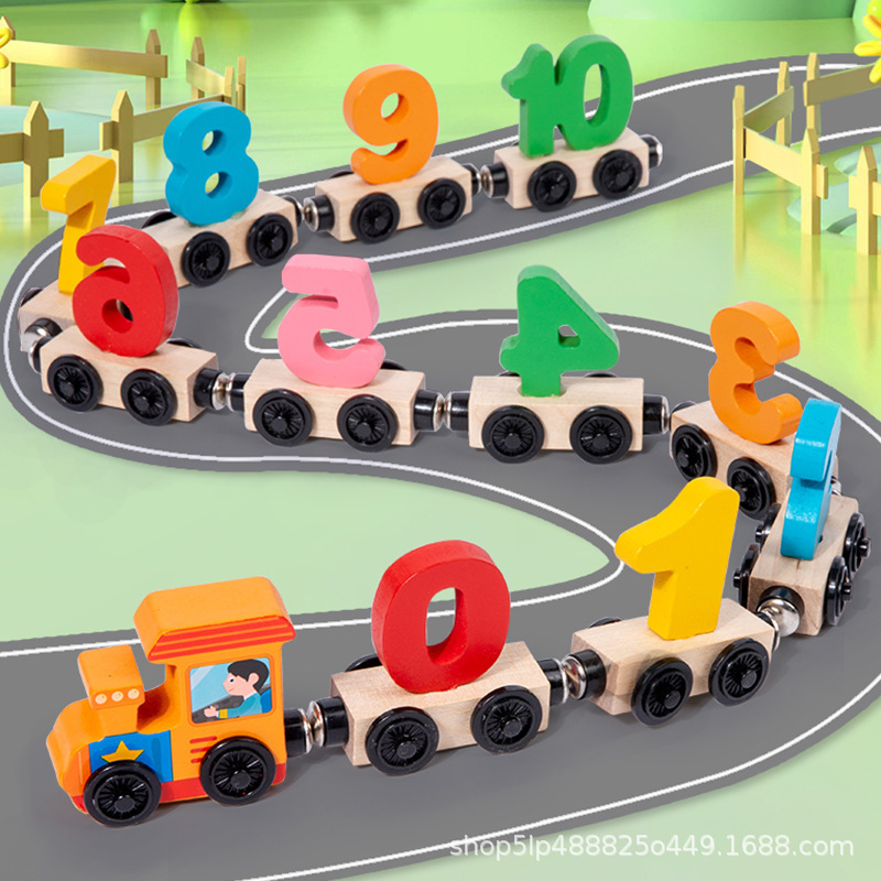 Magnetic digital train