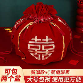 厂家直销结婚包袱皮包裹布新娘陪嫁红包袱大号嫁妆包盆布婚庆用品