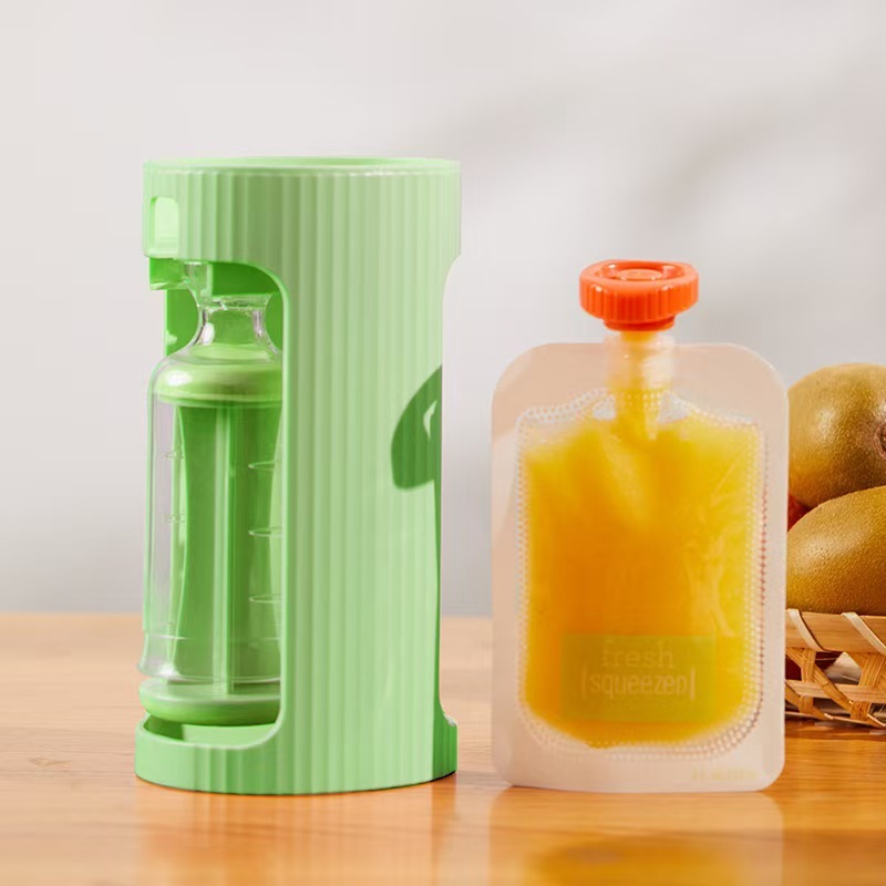 儿童果泥挤压器分装器储存袋婴儿辅食机挤压器炸果机塑料果泥器|undefined
