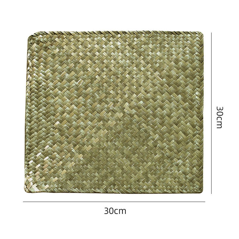 A5LKENS almohadilla de mesa de tejido a mano almohadilla de aislamiento térmico almohadilla de taza a prueba de quemaduras simple almohadilla de mesa de mesa de tejido de paja image 21