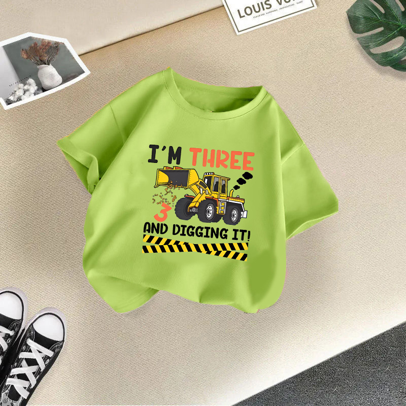 Cartoon Pattern Summer Season Simple Style Cartoon Cotton Cotton T-shirts & Shirts