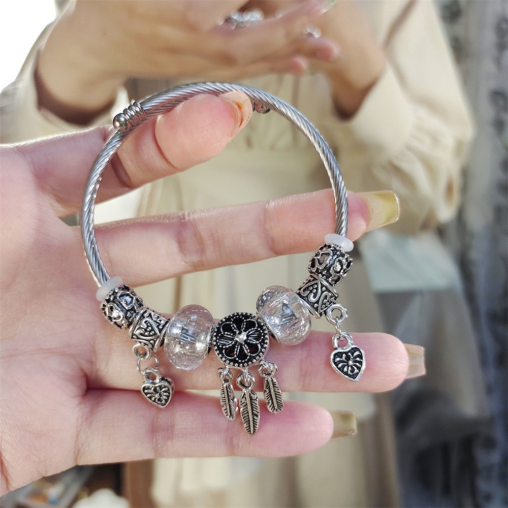 White Dream Catcher bracelet