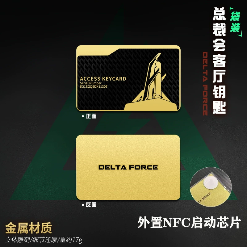 Delta Action NFC игра. Металлическая карта, карта номера гостиницы, восточное здание, менеджер номера, президент, гостиная, игровая периферия