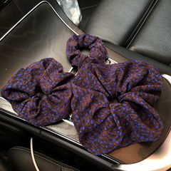 韩系布艺碎花波点大肠发圈气质豹纹时尚头花头绳百搭发饰发绳高级