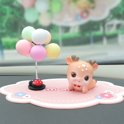 Resin Ornaments Birthday Gift — Car ornaments - brown-d-balloon-momo-duck-powder-pad