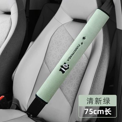 Universal Car Seatbelt Shoulder Seat belt shoulder pad - fresh-green-75cm