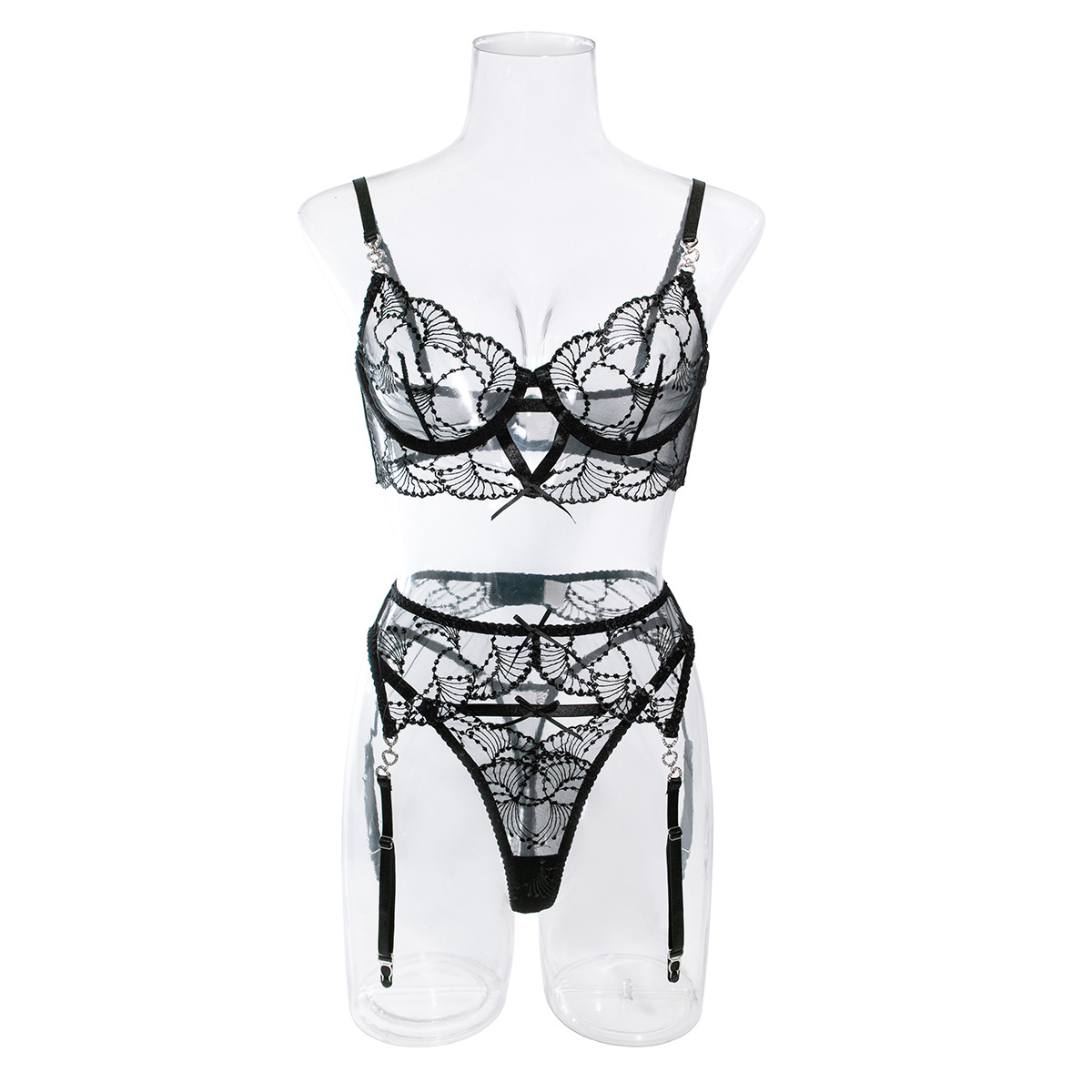 Women's Sexy Solid Color Sexy Lingerie Sets Date Honeymoon Sexy Lingerie display picture 17