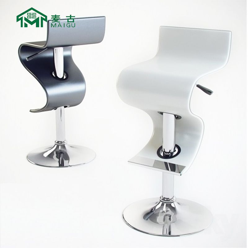 Maigu Nordic Modern Light Luxury Simple Bar Стул Седло Кожа Мягкая сумка Домохозяйство Высокая стул поднимает столовое кресло