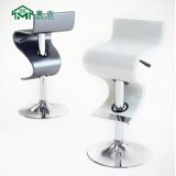 Maigu Nordic Modern Light Luxury Simple Bar Стул Седло Кожа Мягкая сумка Домохозяйство Высокая стул поднимает столовое кресло