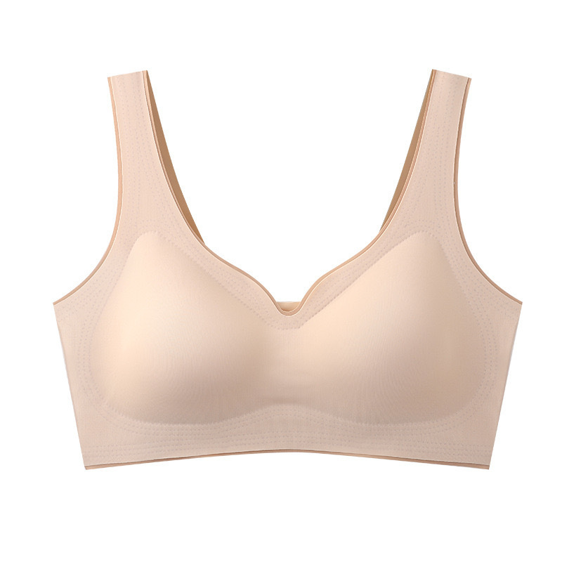 Lingería de látex tailandés de mujeres sin marcas deportivas belleza de espalda sin anillo de acero pechos pequeños colapse pecho chaleco tipo sostén de sueño image 7