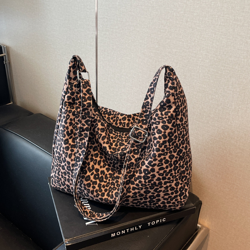 Borsa a spalla donna stampa leopardo borsa a tracolla versatile_voghion.com