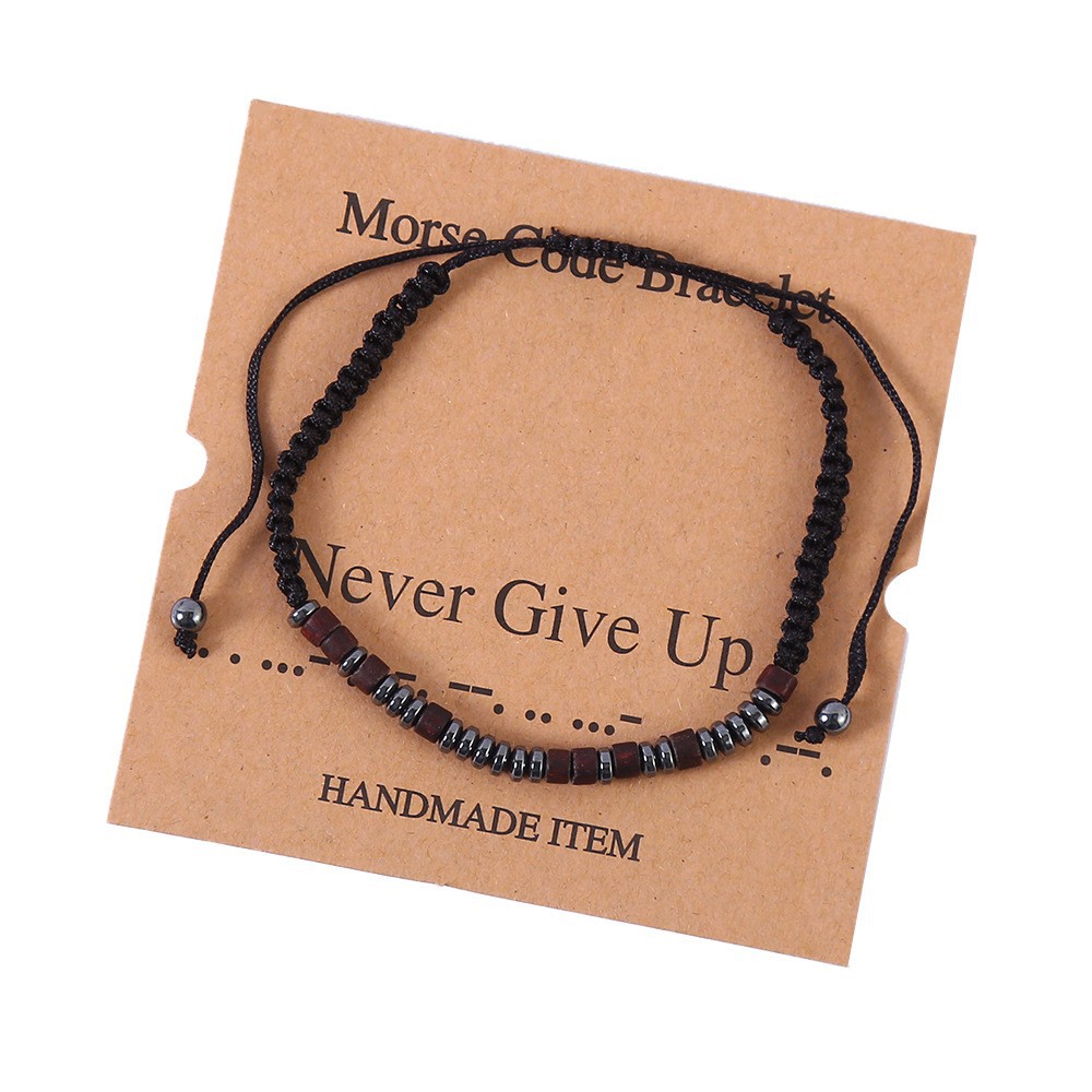 15g Weight Iron Stone Pendant Material Drawstring Bracelets Classification rope Chain Material 1 Piece Quantity Holiday, Daily Occasion rope, Iron Stone Material Geometric Pattern Unisex Gender Beaded, Braid Design Classic Style Style Classic Style Geometric Rope Iron Stone Wholesale Drawstring Bracelets 24