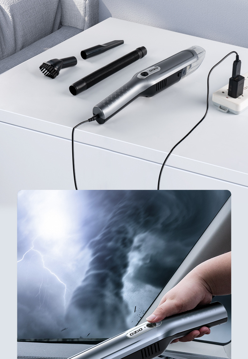 Oshure Car Vacuum Cleaner Wireless Large Suction Handheld Car Small Portable Vacuum Cleaner for Home and Car