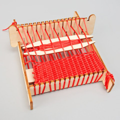 Loom DIY technology small craft for children, students, assemble wooden handmade teaching aid scientific experiment material pack